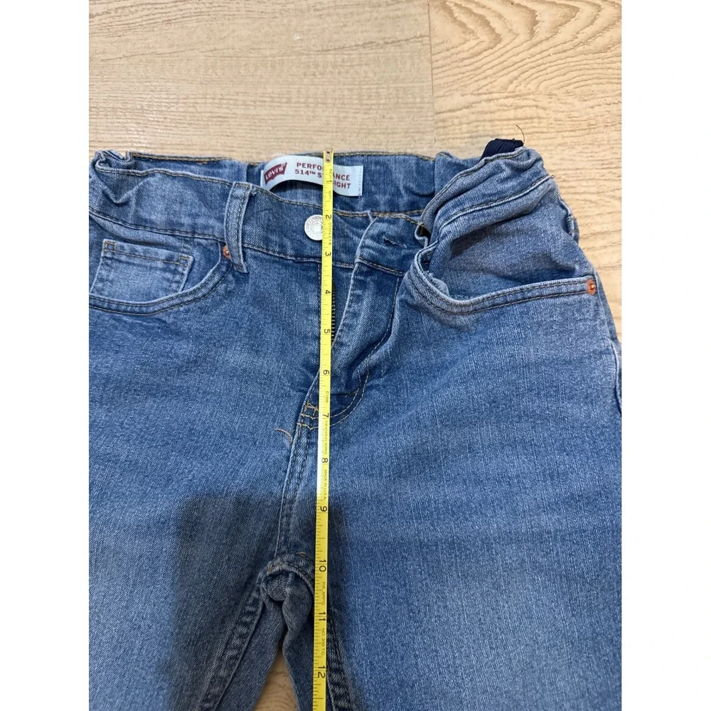 Levi's Boys Performance 514 Straight Leg Jeans Medium Wash Blue Size 14‎ Regular